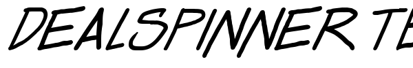 Dealspinner TBS font preview
